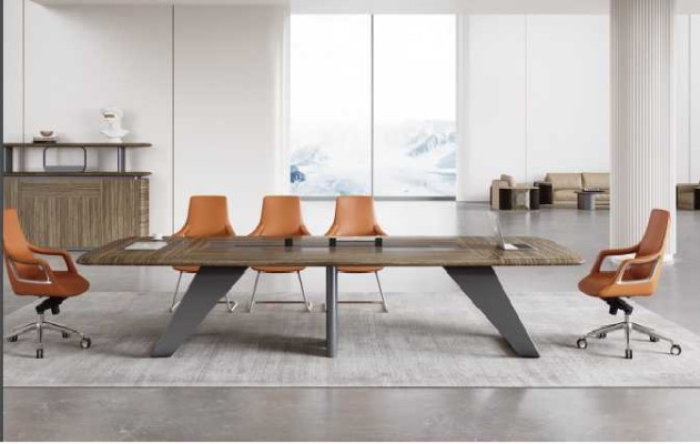 Mesa de conferencia de madera, mesa de reuniones, muebles de oficina, mesas de diseñador, nuevos.