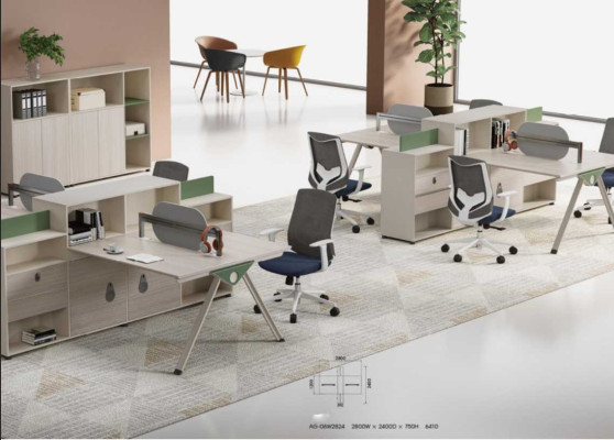 Escritorio de oficina Muebles modernos para la sala de trabajo Mobiliario de lujo Mesa