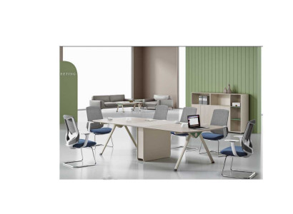 Mesa de conferencias de diseño, mesa de lujo, mobiliario de oficina, mueble de escritorio, mesa de computadora