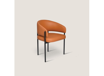 Silla de lujo Oranger Sillas modernas de comedor tapizado cuero sintético muebles