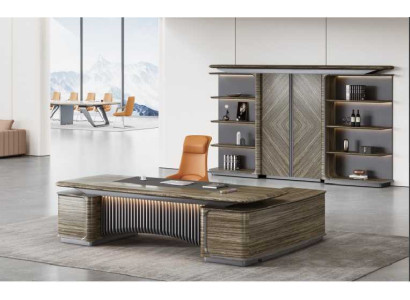 Mueble de oficina conjunto de escritorio de esquina armario grupo de 2 piezas escritorio.