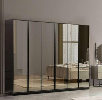 Dormitorio armario armario de ropa de vidrio lujo diseño moderno nuevo.