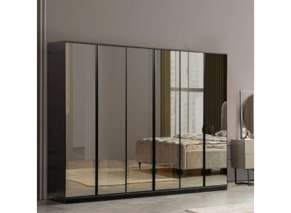 Dormitorio armario armario de ropa de vidrio lujo diseño moderno nuevo.