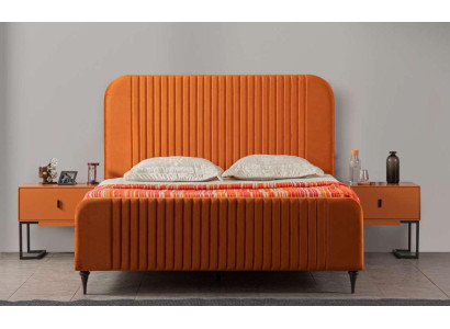 Dormitorio Cama 2x Mesitas de noche Conjunto completo de lujo Muebles Habitación 3 piezas