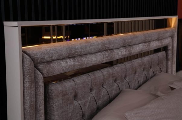 Moderno dormitorio juego completo cama mesitas de noche muebles de diseñador.