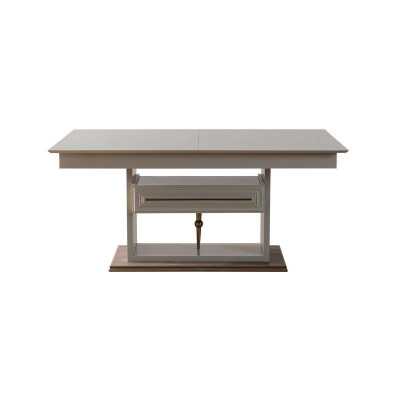 Mesa de comedor Mesa Mesa comedor moderno Comedor diseñador nuevo Beige