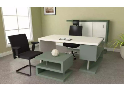 Muebles de oficina exclusivos y modernos, escritorio de madera, archivador, mesa de centro