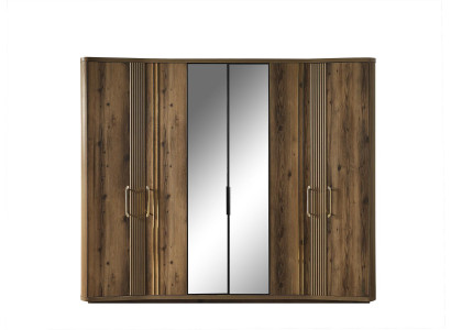 Moderno armario de lujo de madera diseñadores muebles de dormitorio marrón nuevo
