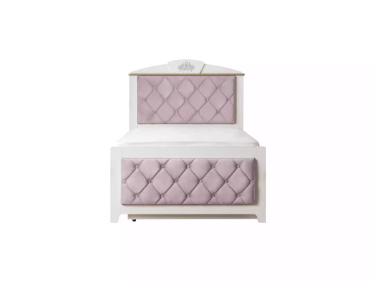 Cama funcional Chesterfield extensible cama infantil cama 120 madera rosa