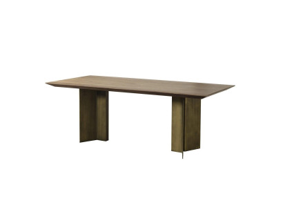 Mesa del comedor Mesa de comedor Mesa Rincón de comer Comedor 208 cm Madera Marrón Nuevo