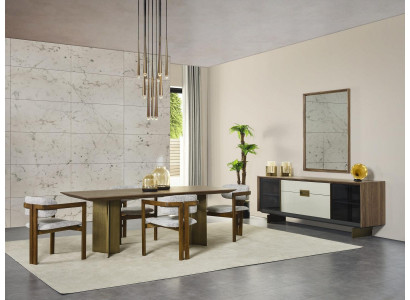 Esquina de comedor Conjunto de comedor Juego de muebles de mesa de comedor de 9 piezas Comedor Marrón Madera Nuevo