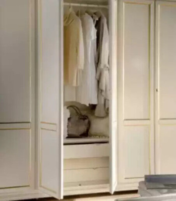 Armario beige Muebles de lujo Decoración italiana Dormitorio