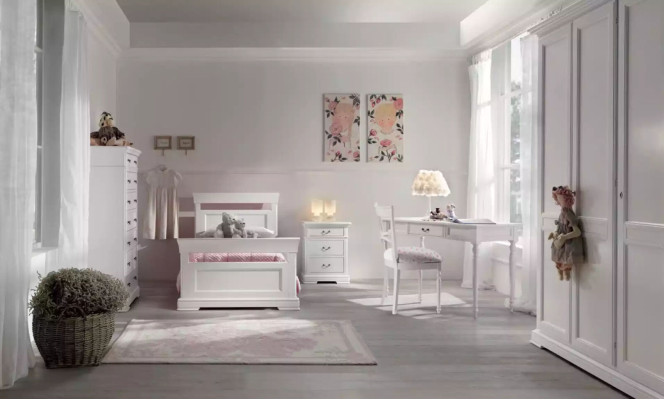 Conjunto de cama armario escritorio 4 piezas. Habitación juvenil completa nueva.