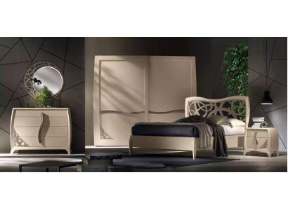 Conjunto completo de dormitorio con diseño moderno de lujo, cama, 2 mesas de noche, 6 piezas, nuevo.