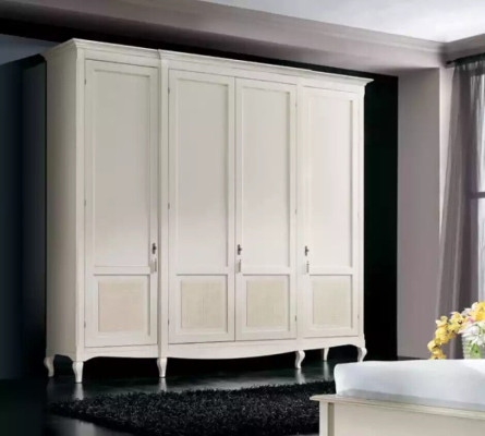 Dormitorio armario de lujo blanco armario madera muebles modernos nuevos