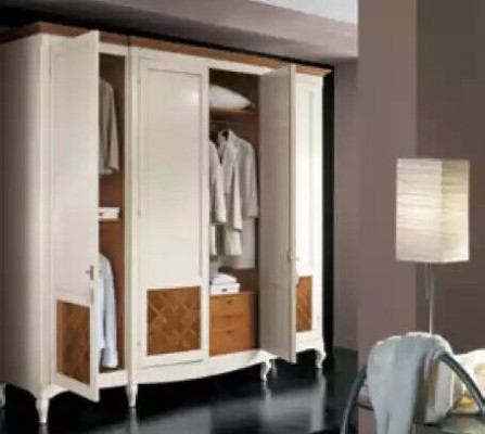 Dormitorio armario de lujo blanco armario madera muebles modernos nuevos
