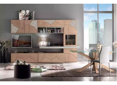 Mueble clásico de salón, mueble bajo de TV, estantería de pared para salón, armario nuevo.