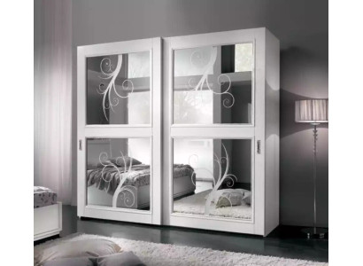 Dormitorio Muebles Italia Armario de madera Armario de madera maciza Blanco Nuevo