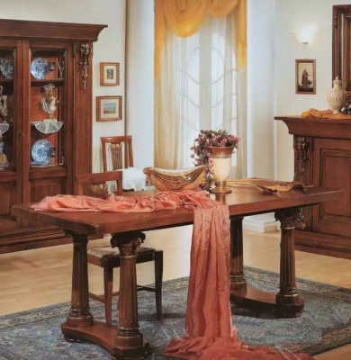 Mesa de comedor, muebles de diseño, mesa de comedor de lujo, estilo italiano, decoración.