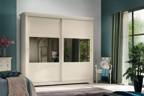 Armario ropero Armario con puertas correderas Muebles Armarios Dormitorio Madera Nuevo