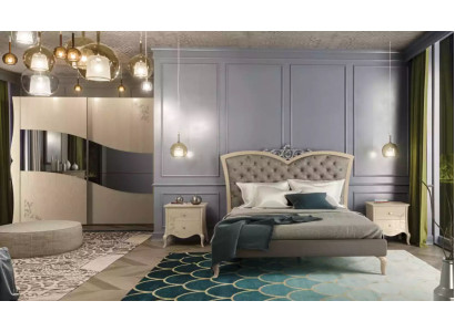 Dormitorio Cama 2x Mesitas de Noche Lujo Juegos de Muebles Completos Habitación 4 piezas.