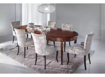 Diseño de comedor conjunto de 5 piezas. Grupo de sillas de muebles, mesa y 4 sillas.