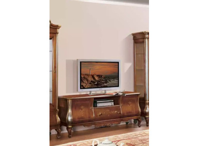 Marrón estante de televisión rtv Aparador Sala de estar Muebles de madera Soporte Cómoda