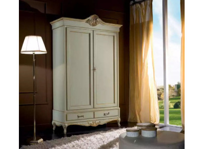 Armario clásico de madera blanco para dormitorio, nuevo.