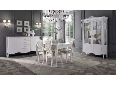 Mesa de comedor 4 sillas Silla Comedor Grupo de comedor moderno Aparador Conjunto