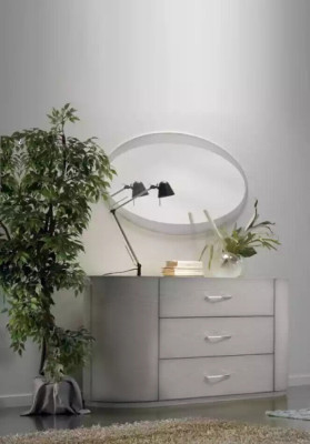 Dormitorio madera moderno lujo diseño italiano cómoda muebles clásico.