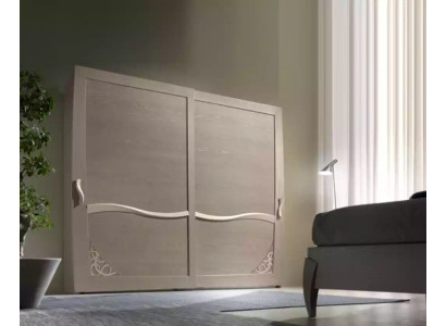 Guardarropa de lujo Muebles de Italia Armario de dormitorio Madera maciza
