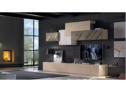 Juego de sala completo mueble bajo de TV armario pared lujo nuevo