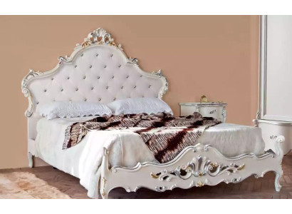 Cama tapizada diseño lujo camas dobles Chesterfield muebles de madera armarios
