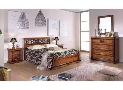 Juego de dormitorio completo Cama 2 mesitas de noche 5 piezas. Nuevo diseño de lujo