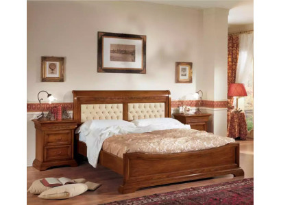 Dormitorio completo cama 2x mesitas de noche Set Muebles de lujo 3 piezas Marrón.