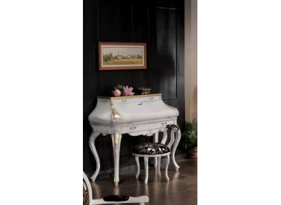 Vanity table white luxury console dresser wood classic design