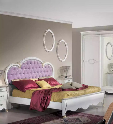 Acolchado para cama Diseño de camas dobles de hotel Chesterfield de lujo Muebles de madera Cama