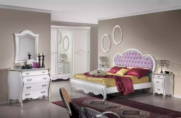 Acolchado para cama Diseño de camas dobles de hotel Chesterfield de lujo Muebles de madera Cama
