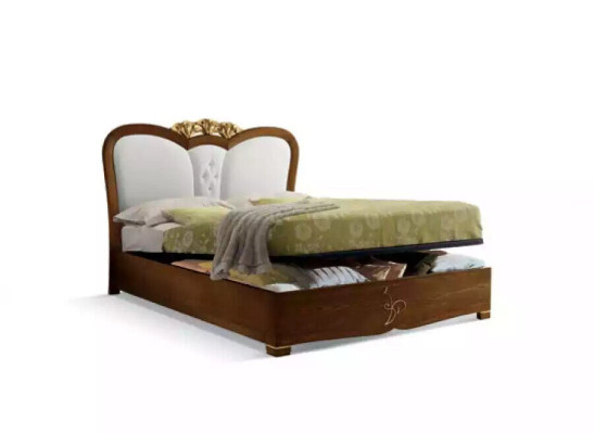 Conjunto de dormitorio Cama + 2 mesitas de noche Camas Muebles italianos 3 piezas.