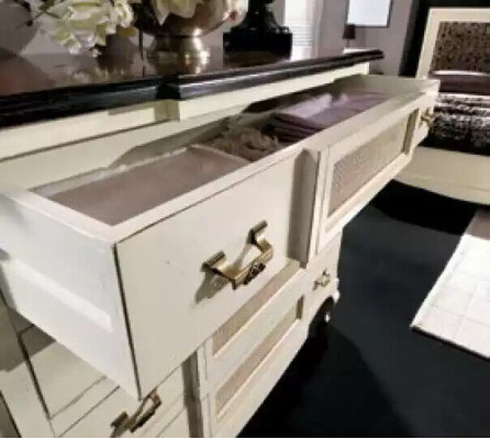 Muebles de diseño italiano de madera estilo 2 piezas con espejo nuevo.