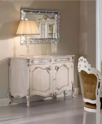 Mueble de aparador de madera maciza en color marrón, diseño de muebles, cómodas nuevas.