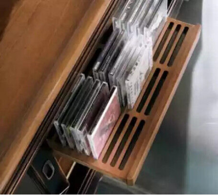 Soporte de TV Armario de pared Estantes Sala de estar Muebles de diseño clásico de madera Nuevos