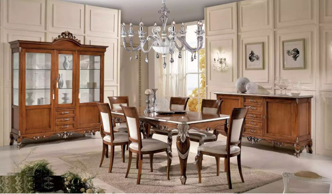 Aparador cómoda aparador de madera maciza sala de estar Italia armario muebles