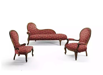 Sofá de salón reclinable, acolchado, clásico, color marrón, nuevo