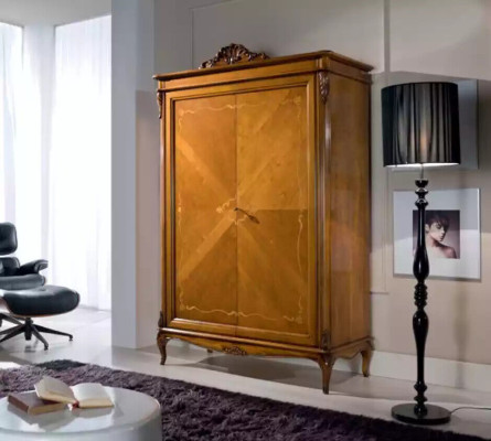 Armario Madera Muebles Dormitorio Armarios Estilo Clásico Armario de Ropa