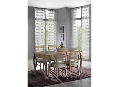 Juego de comedor Mesa 4 sillas Set de mesa Conjunto de mesa de comedor clásico de 5 piezas.