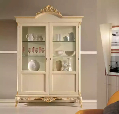 Diseño de mueble de madera Gabinete Vitrina Gabinetes Estilo italiano Muebles Aparador