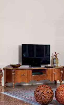 Soporte de TV, aparador de RTV, mesa de madera para sala de estar en color marrón, muebles de TV nuevos.