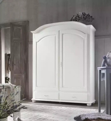 Armario de ropa Lujo Armario Muebles Dormitorio Madera Blanco Decoración