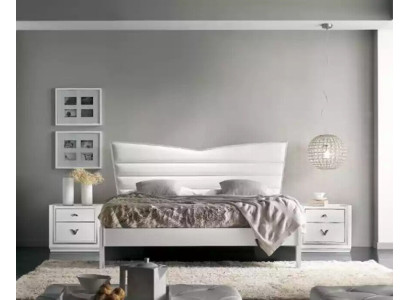 Muebles de diseño cama 2x mesitas de noche 3 piezas set de dormitorio camas de lujo nuevas
